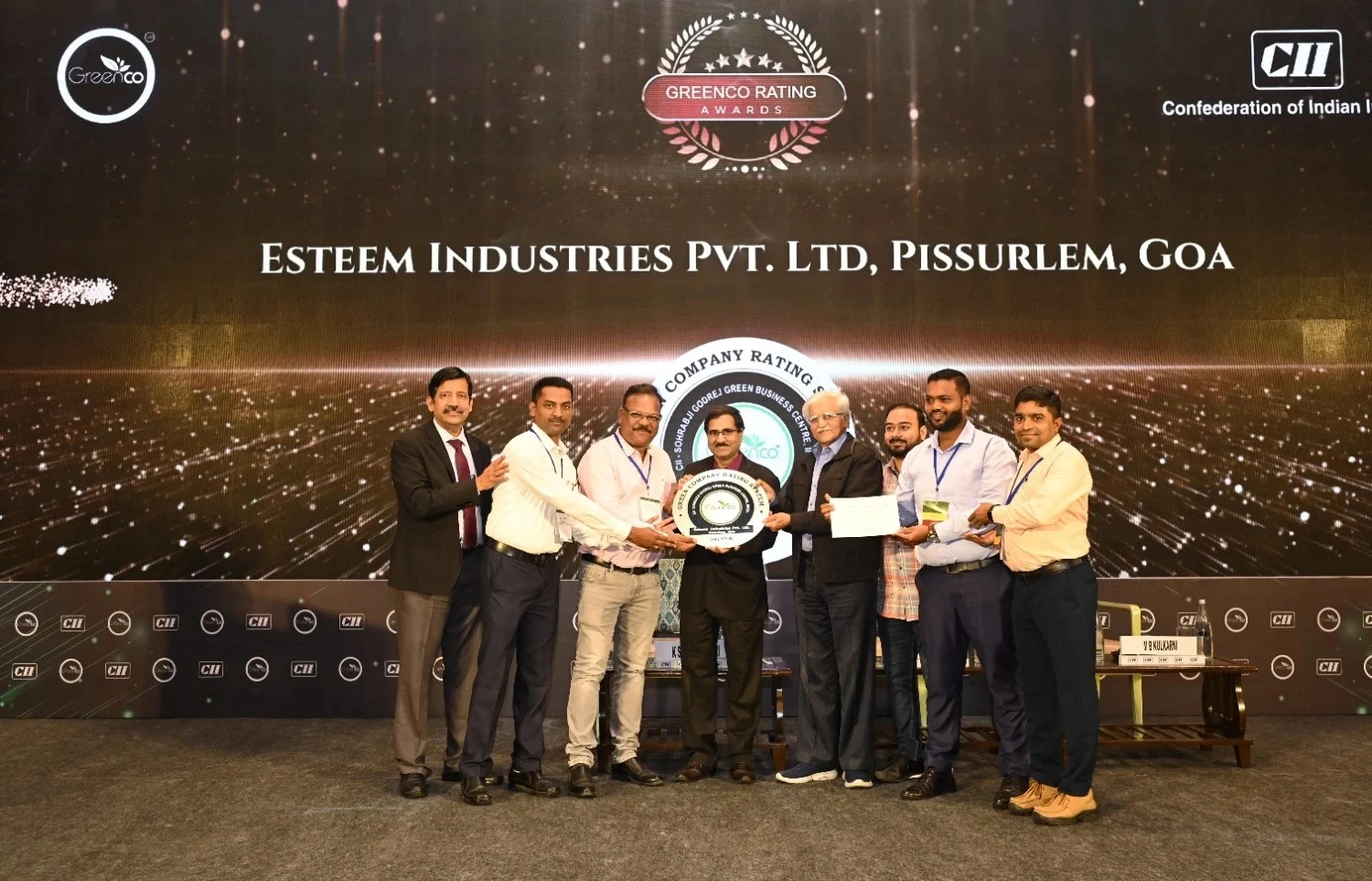 Esteem Industries GreenCo Silver Rating Award for Environmental Best Practices 2025