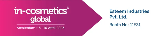 IN-COSMETIC Exhibition 2025 Amsterdam Netherlands - Esteem Industries personal care chemicals