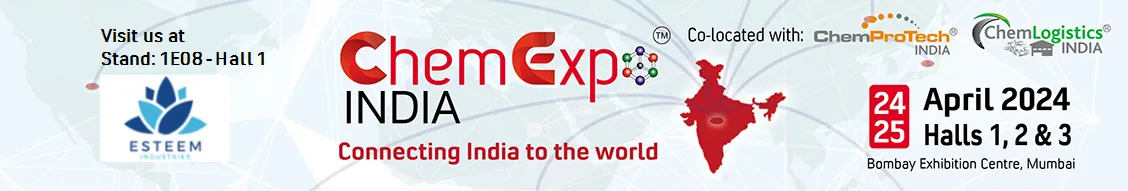 Chemical exhibition banner - Esteem Industries participation